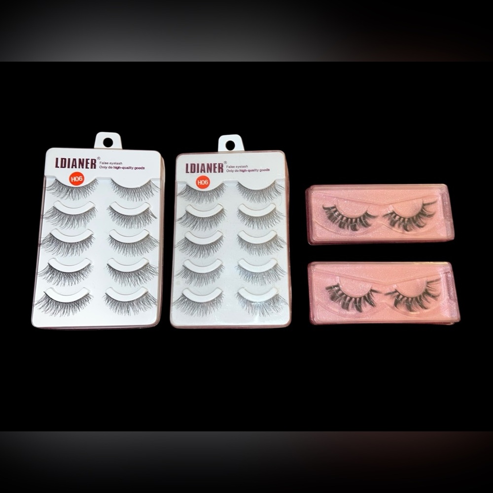 New 12 sets faux fake eyelashes
